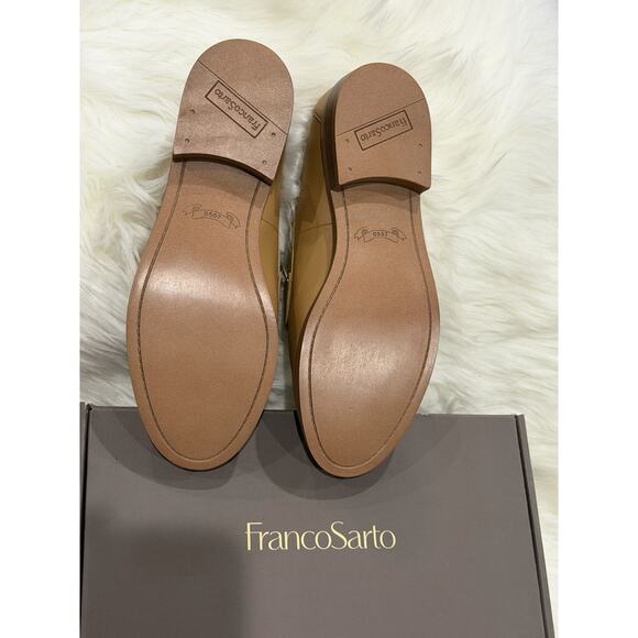 Franco Sarto Women's Chrissy Penny Loafers Size 8.5 Wide Tan Multi Preppy Fall - Picture 9 of 13